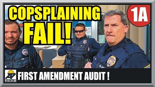 3 COPS OWNED amp EDUCATED  DOUGLAS WYOMING POLICE  First Amendment Audit  Amagansett Press [upl. by Nnaylime]