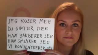 Video 13 Refleksive verb Du gifter deg han gifter seg [upl. by Leba]