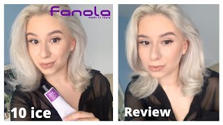 Fanola No Yellow 10 Platinum Ice Review 3 wash test [upl. by Graner]