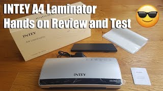 INTEY A4 Laminator Review and Test [upl. by Yelrehs642]