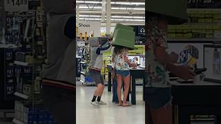 Double Bucket On Head Prank 😳 [upl. by Attelahs508]