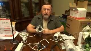 Basic Ctronics Security Camera System Installation wireless and wired [upl. by Grochow]