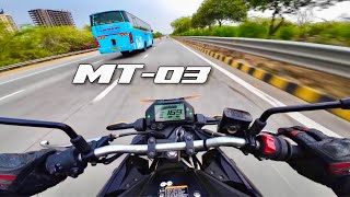 Yamaha MT03 Top Speed 1st Gear To 5th🔥 [upl. by Gemperle]