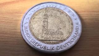 2 Euro special coin Germany  Sondermünze Hamburg  Hamburger Michel [upl. by Fitz]