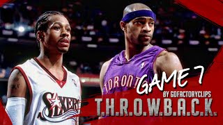 Allen Iverson vs Vince Carter Duel Highlights 2001 Playoffs ECSF G7 76ers vs Raptors  WIN or LOSE [upl. by Anahpets]