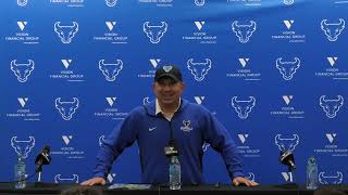 UB Football Postgame Press Conference after Lafayette [upl. by Winona]