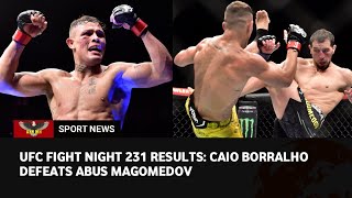 UFC Fight Night 231 Highlights Caio Borralho def Abus Magomedov by unanimous decision [upl. by Larrisa]