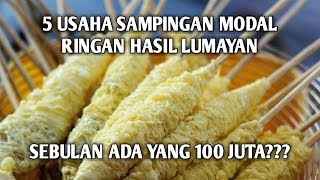 5 USAHA SAMPINGAN DENGAN MODAL RINGAN DAN HASIL LUMAYAN  TELUR GULUNG OMSET RATUSAN JUTA [upl. by Osnohpla493]