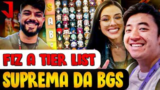 FIZ A TIER LIST SUPREMA DURANTE A BGS  GENSHIN IMPACT [upl. by Betteanne]