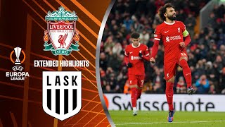 Liverpool vs LASK Extended Highlights  UEL Group Stage MD 5  CBS Sports Golazo  Europe [upl. by Ynohtnaluap]