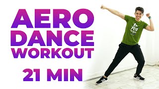 21 MIN AERO DANCE Workout • 2700 Steps • Walking Workout 161 [upl. by Eniroc]