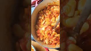 Greek Giant Beans Recipe Gigantes Plaki shorts recipes [upl. by Connett845]