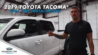 How To Tint All Windows on a 2019 Toyota Tacoma [upl. by Aicssej559]