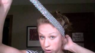 DIY Sequined Stretch Headband [upl. by Lydell]