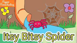 Itsy Bitsy Spider SONG  INCY WINCY SPIDER  ITSY BITSY SPIDER WITH LYRICS  nursery rhyme for kids [upl. by Hadlee]