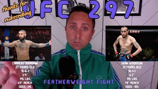 UFC 297 Charles Jourdain vs Sean Woodson Breakdown amp Pick [upl. by Shrier]