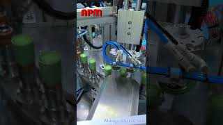 Wine bottle cap assembly machine apm autopack factory assembly assemblyline shorts [upl. by Conall390]