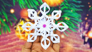 Sparkle in 24 Hours with These DIY Glitter Foam Paper Snowflakes [upl. by Akisej]