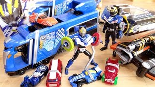 フォーミュラ開封！トレーラーにシフトカーが何でも入る！DXトレーラー砲 amp シフトフォーミュラ TK09仮面ライダードライブタイプフォーミュラ レビュー [upl. by Ahsieken]