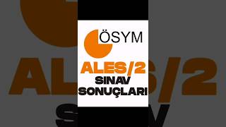 2024 ALES 2 SINAV SONUÇLARI NASIL ÖĞRENİLİR SONUÇLAR AÇIKLANDI [upl. by Rafaelia]