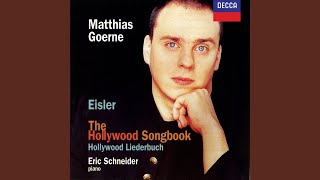 Eisler The Hollywood Songbook 1943  Hotelzimmer 1942 [upl. by Annaiuq]