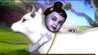 Tharangam Tharangam 3D Animation Rhymes  Krishna Songs [upl. by Yzeerb]