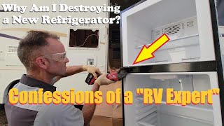 Installing a Residential Refrigerator in a RV [upl. by Ahsyia796]