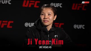 Ji Yeon Kim UFC Vegas 49 full prefight interview [upl. by Koerner]