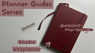 Rhodia Webplanner  Detailed Planner Flip Through  Planner Guides Series [upl. by Gabbi]