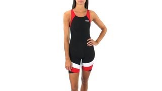 TYR Womens Carbon Aero Back Short John Trisuit  SwimOutletcom [upl. by Ateiluj132]