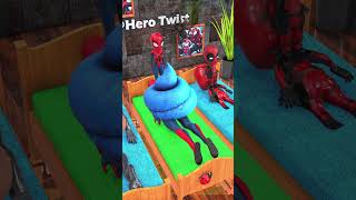 Heros In Multiverse Going Crazy 😂😂😂 animatedshort spiderman shorts [upl. by Avilys]