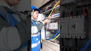 contactor connection electrician girl electrical tools electric electrician electrictrick358 [upl. by Ottillia]