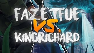 KingRichard vs FaZe Tfue  1v1 Fight 17 Kill Solo Gameplay Fortnite Battle Royale [upl. by Eglanteen]