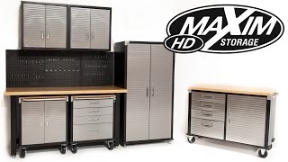 Maxim Heavy Duty Garage Storage Systems Online Cabinets Shelves Australia [upl. by Nylecsoj]