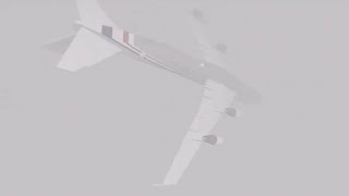 China Airlines Flight 006 Roblox Landing Animation [upl. by Enylekcaj]