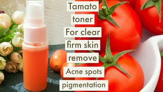 HOMEMADE TOMATO TONER FOR FIRM SKIN AND CLEAN PORES [upl. by Iasi377]