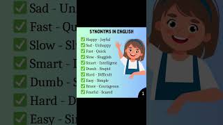 Synonyms drfuture english synonyms englishgrammar englishvocabulary [upl. by Liemaj]