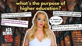 The quotnecessityquot of higher education in an unaffordable capitalistic hellscape [upl. by Aihsinyt201]