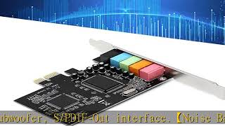 PCIE 51 Stereo Audio Card for CMI8738 51 Multi‑Channel Audio Chip Surround Sound Card 6 Channe [upl. by Auohc]