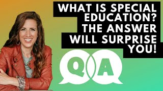 What is Special Education The answer will surprise you [upl. by Eelsew84]