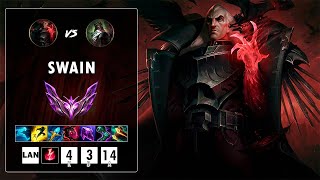 Swain vs Renata Glasc 😈⚡💥 El Lord de los Cuervos Desencadena su Fuerza Diabólica  Parche 141 [upl. by Janean]