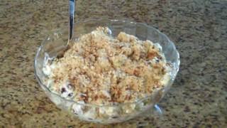 Grape Salad With Brown Sugar Pecan Topping  Lynns Recipes [upl. by Farrica]