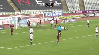 Highlights AGF 2  5 AaB Aalborg  08032014 [upl. by Aleet74]