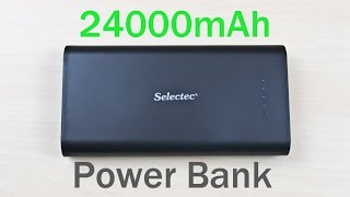 Selectec 24000mAh External Battery Pack Review [upl. by Denby]