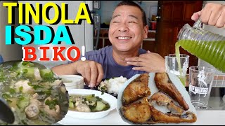 MUKBANG tayo ng TINOLA Pritong MAYAMAYA at BIKO na Panghimagas🇵🇭😄 WALA ng NGUYA😁 [upl. by Gregoire]