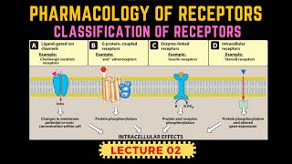 Types of Receptors  Receptors Pharmacology Part 2  GProtein Receptor By Muneeb [upl. by Mechling]