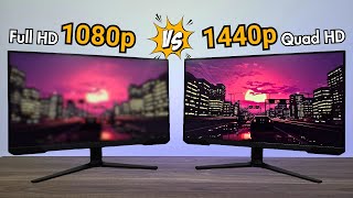 QUAIS as DIFERENÇAS entre um Monitor Full HD 1080p e um QHD 1440p [upl. by Carolus]