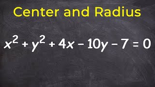 Radius and center for a circle equation in standard form  Algebra II  Khan Academy [upl. by Adeys960]