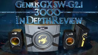 Genius GX SWG21 3000 Gaming Speaker System In Depth Review [upl. by Rafael675]