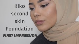 Kiko Second Skin Foundation FIRST IMPRESSION [upl. by Norra]